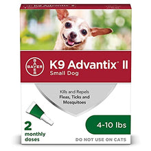 Load image into Gallery viewer, K9 Advantix II Flea and Tick Prevention for Small Dogs 2-Pack, 4-10 Pounds