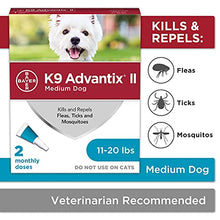 Load image into Gallery viewer, K9 Advantix II Flea and Tick Prevention for Medium Dogs 2-Pack, 11-20 Pounds