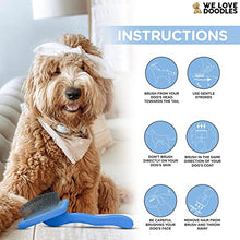 Load image into Gallery viewer, We Love Doodles Dog Slicker Brush for Grooming Pet Hair Poodle Brush for Shedding Medium &amp; Long Haired Dogs Brush - Goldendoodle Long Pin Brush for Dogs (Large)