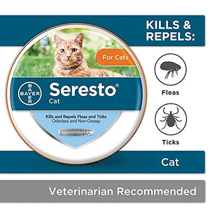 Seresto Flea and Tick Collar for Cats, 8-month Flea and Tick Collar for Cats