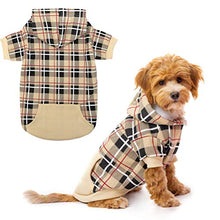 Load image into Gallery viewer, EXPAWLORER Plaid Dog Hoodie - British Style Plaid Pet Sweaters with Hat for Small Medium Large Dogs