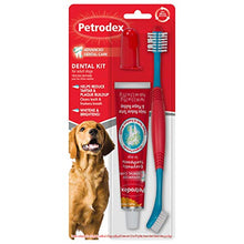 Load image into Gallery viewer, Petrodex Dental Care Kit for Adult Dogs, Poultry Flavor, 3 Piece Set