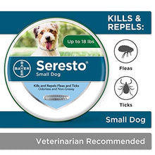 Load image into Gallery viewer, Seresto Flea and Tick Collar for Dogs, 8-Month Flea and Tick Collar for Small Dogs, Up to 18 Pounds