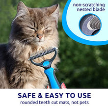 Load image into Gallery viewer, Pat Your Pet Deshedding Brush - Double-Sided Undercoat Rake for Dogs &amp; Cats - Shedding and Dematting Tool for Grooming